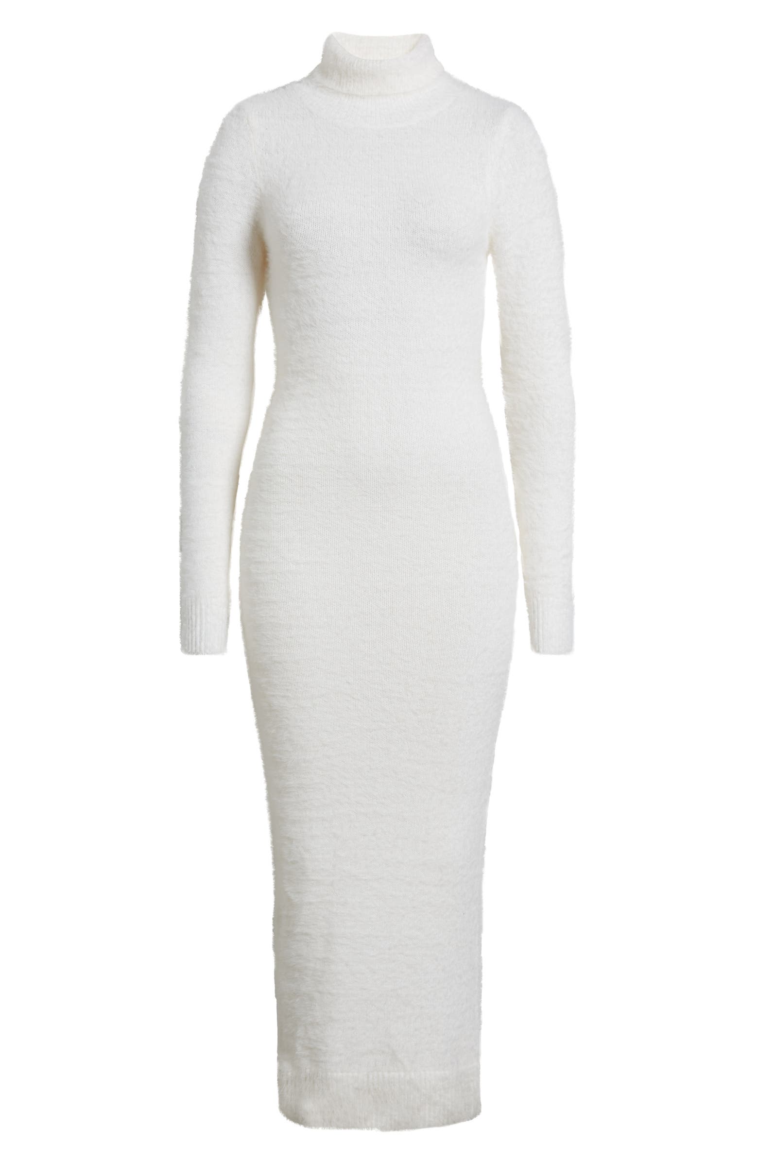 Bardot Lavinia Brushed Long Sleeve Turtleneck Sweater Dress | Nordstrom