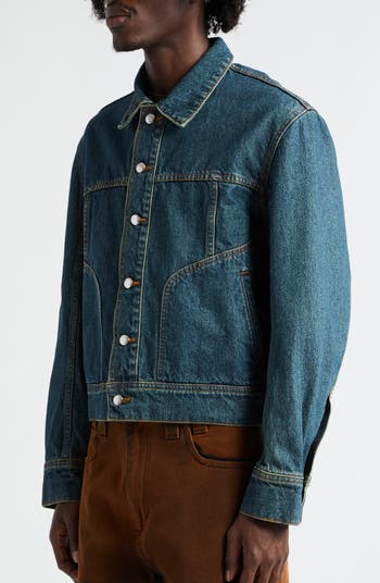 Eckhaus latta outlet cropped denim jacket