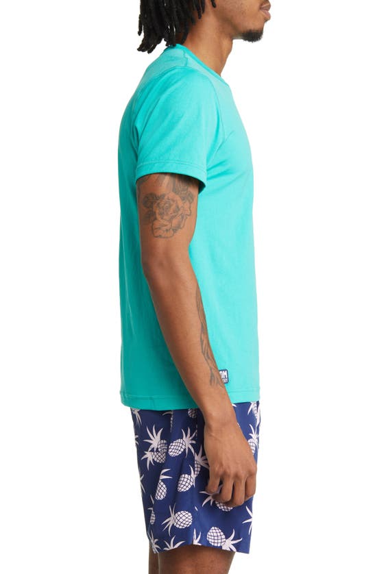 Tom & Teddy Short Sleeve Rash Guard In Spearmint Green