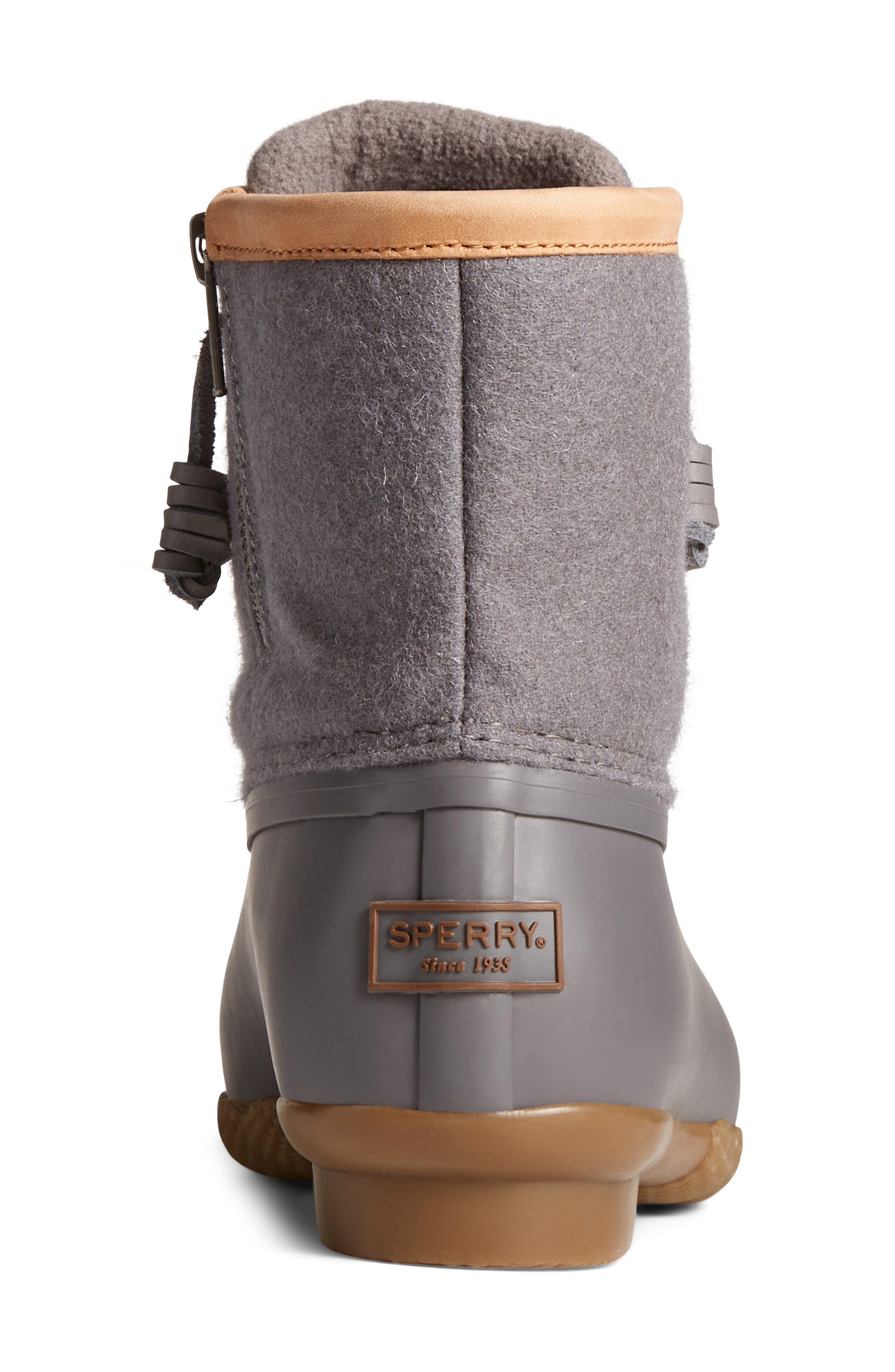 sperry saltwater duck boots rose