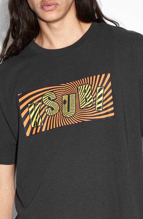 Shop Ksubi Oversize Spiral Biggie Graphic Tee In Black