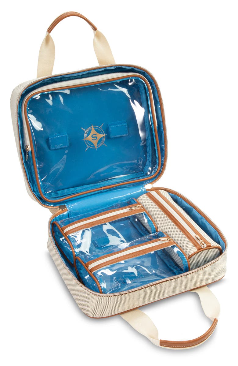 Stephanie Johnson Tropea Ivory Martha Large Briefcase Cosmetics Case