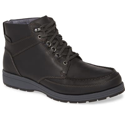 Hush Puppies Beauceron Water Resistant Moc Toe Boot, Black