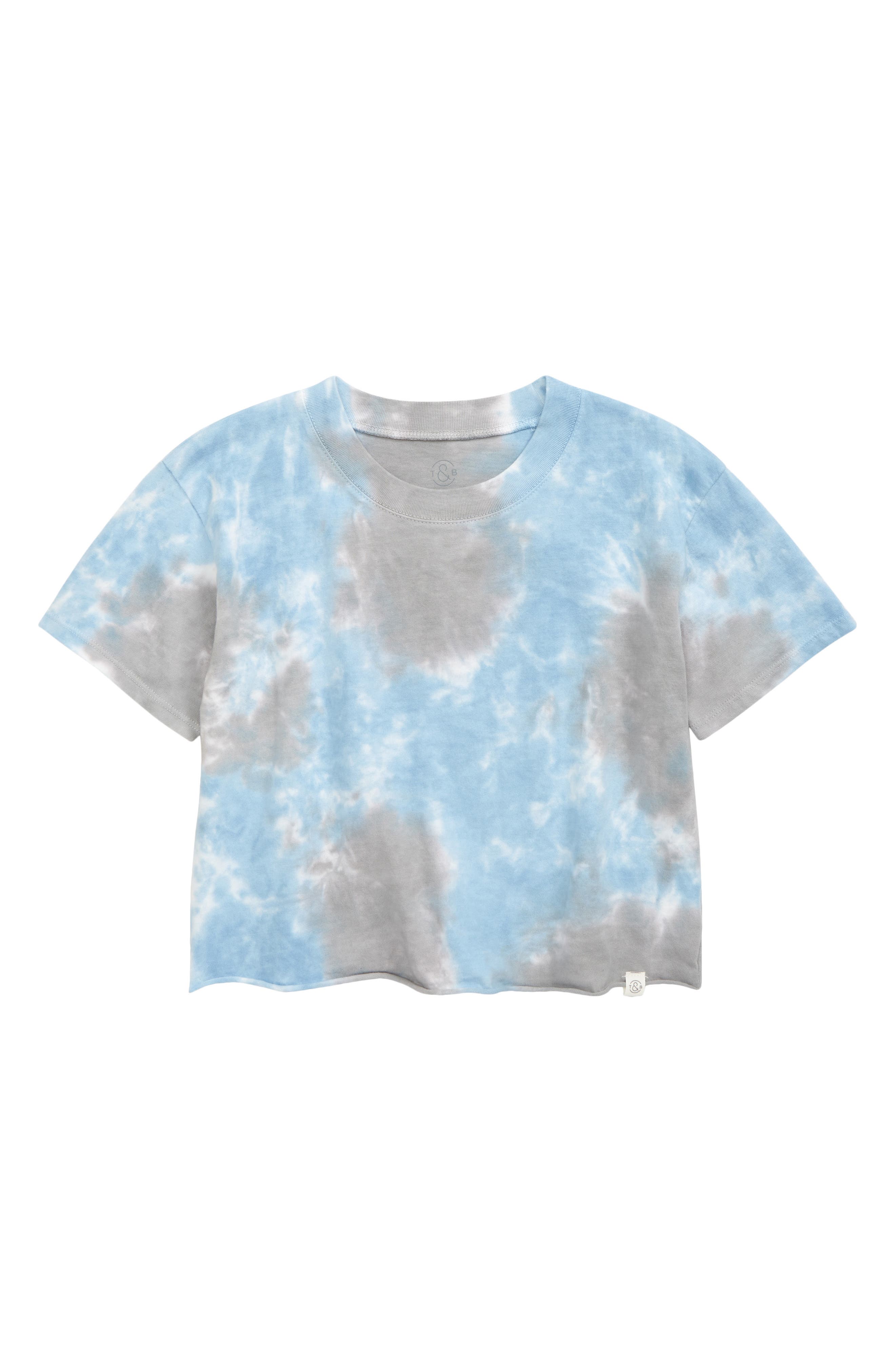 tie dye cut out shirt