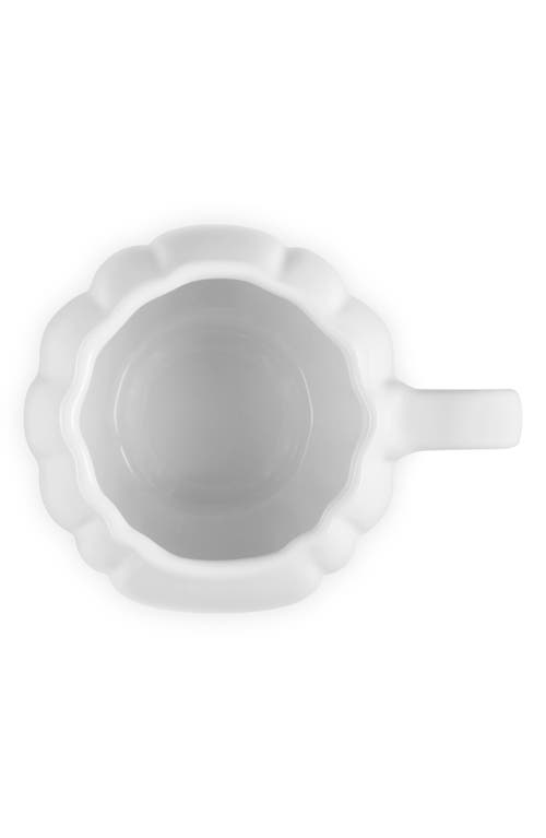 Le Creuset Pumpkin Mug With Lid With $5 Credit In White