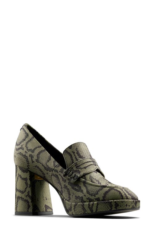 Clarks(r) x Martine Rose Loafer Pump in Green Textile