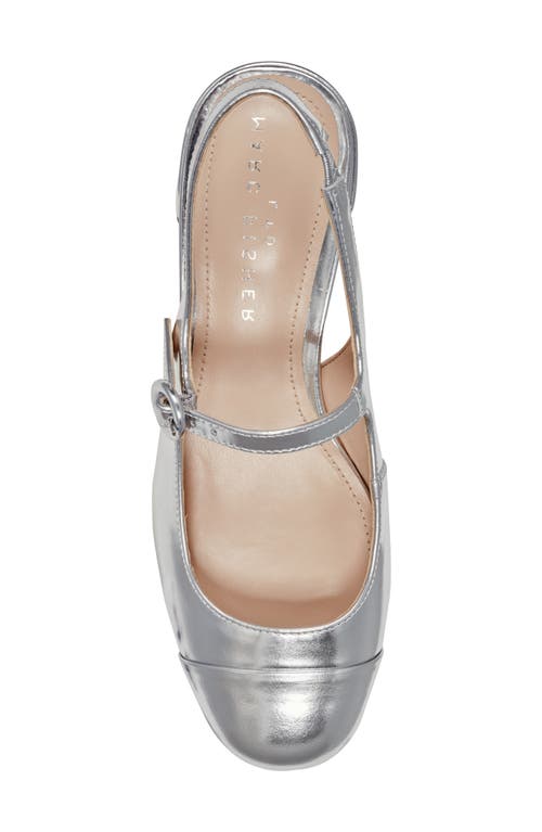 Shop Marc Fisher Ltd Martie Slingback Mary Jane Pump In Silver