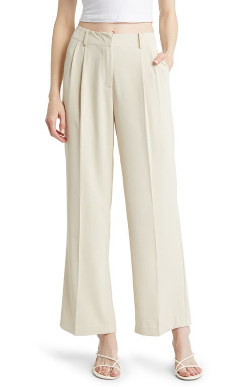 Sophie Rue Maude Pleated Wide Leg Pants in Taupe at Nordstrom, Size X-Small