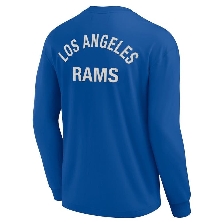 Shop Fanatics Signature Unisex  Royal Los Angeles Rams Elements Super Soft Long Sleeve T-shirt