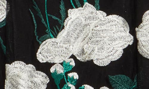 SAM EDELMAN SAM EDELMAN VINE FLOWER EMBROIDERED MIDI DRESS 