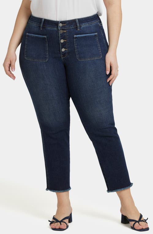 NYDJ Marilyn Geometric Tape Patch Pocket Ankle Jeans Lotus Gardens at Nordstrom,