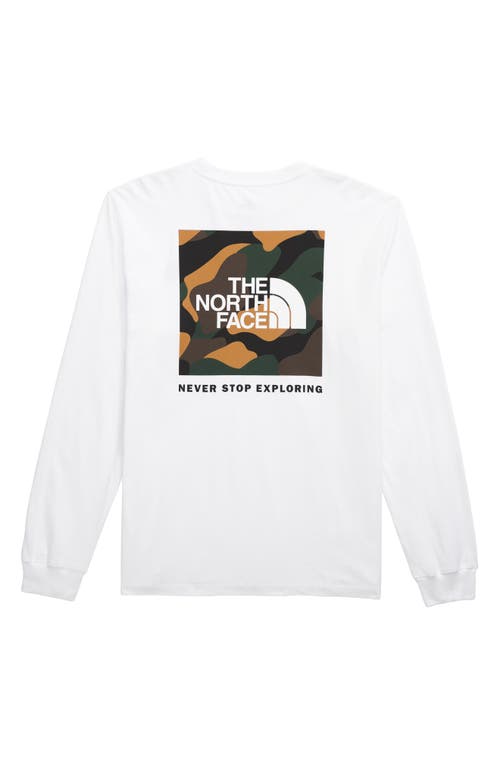 The North Face Nse Box Logo Graphic T-shirt In Tnf White/multi-color