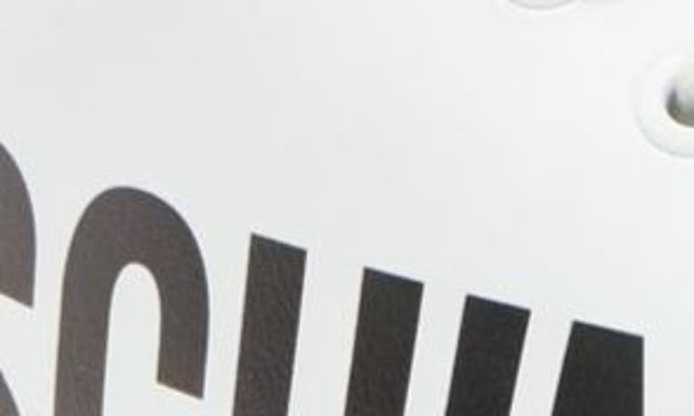Shop Moschino Logo Low Top Sneaker In White Black Logo