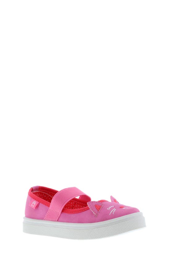 Shop Oomphies Kids' Quinn Polka Dot Sneaker In Pink Cat