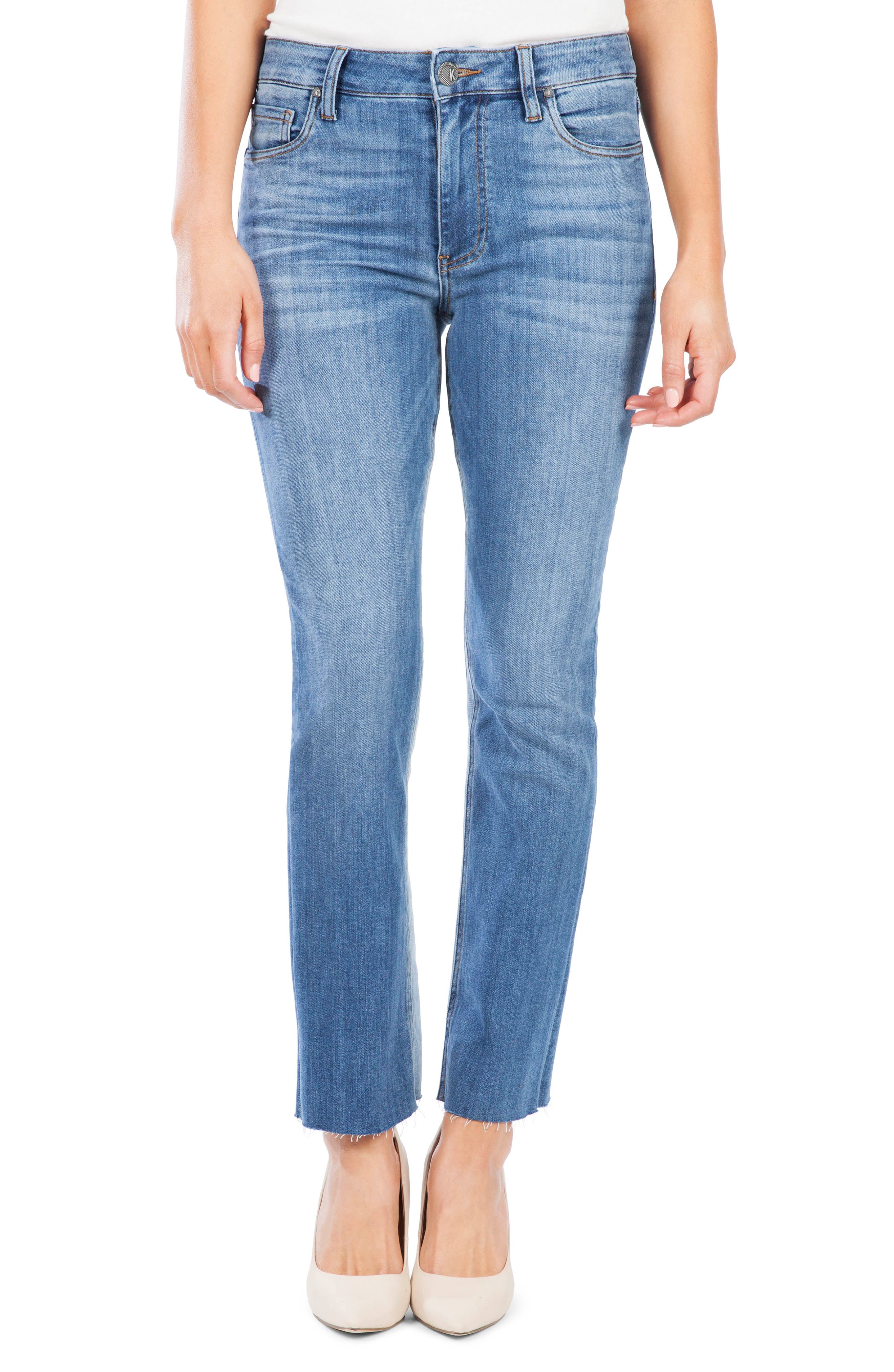 kut from the kloth kelsey high rise ankle flare