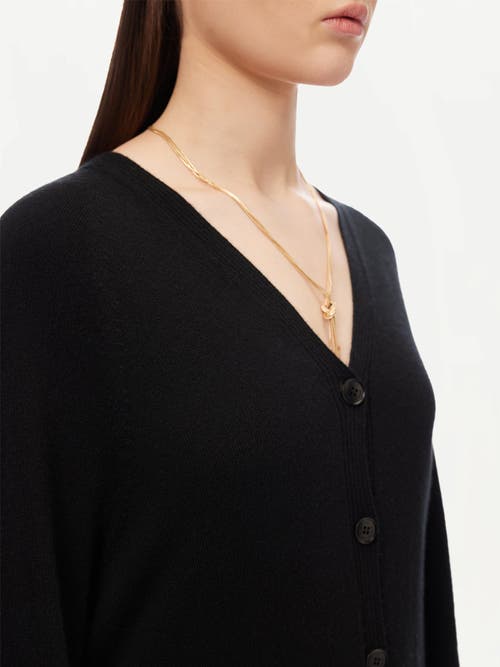 Gobi Mongolian Cashmere 3d Button-up Cardigan In Black