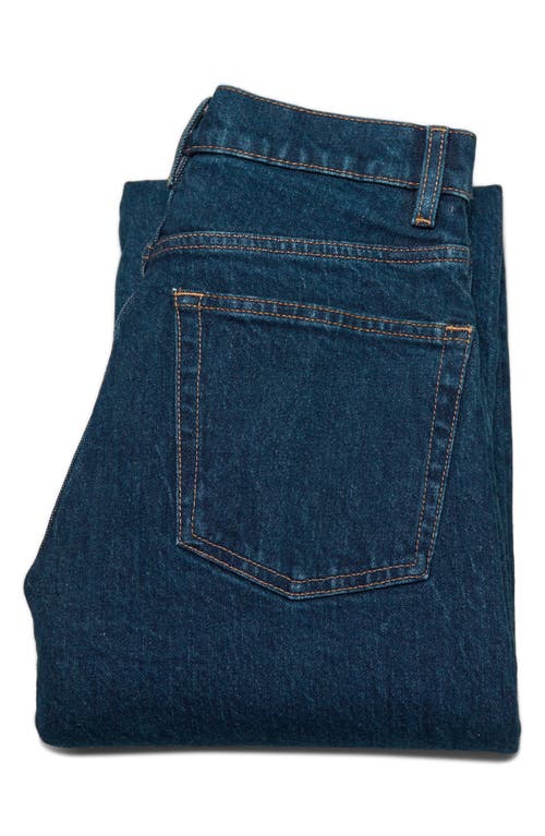 Shop & Other Stories High Waist Wide Leg Crop Jeans In Blue Medium Dusty