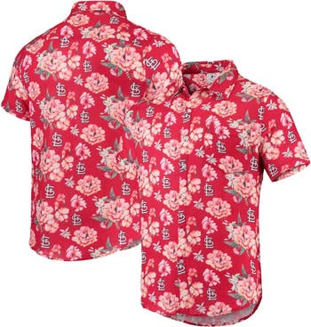 FOCO Men's FOCO Red St. Louis Cardinals Floral Linen Button-Up Shirt