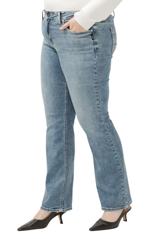 Shop Silver Jeans Co. Suki Curvy Mid Rise Slim Bootcut Jeans In Indigo