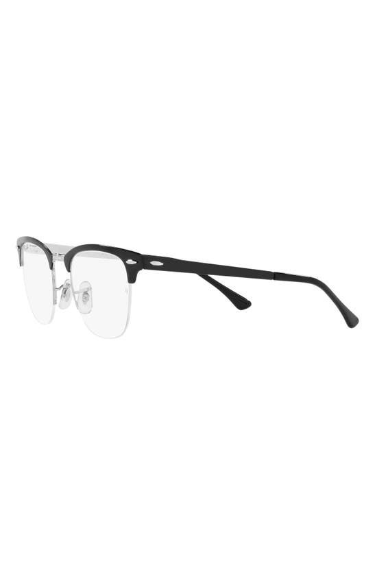 Shop Ray Ban 50mm Optical Glasses In Blacksilver