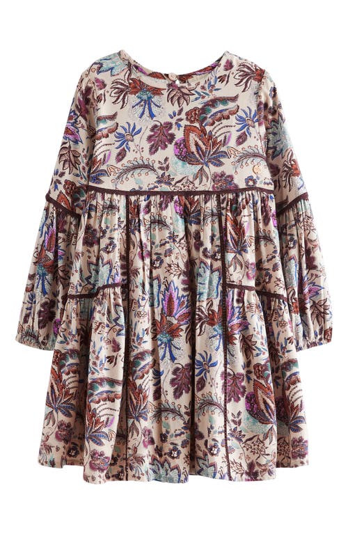 LAURA ASHLEY LAURA ASHLEY KIDS' LADDER TRIM LONG SLEEVE PARTY DRESS