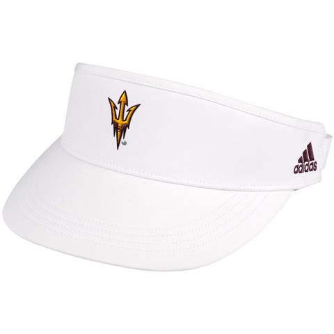 Men's adidas White Kansas Jayhawks Sideline Coaches High Visor