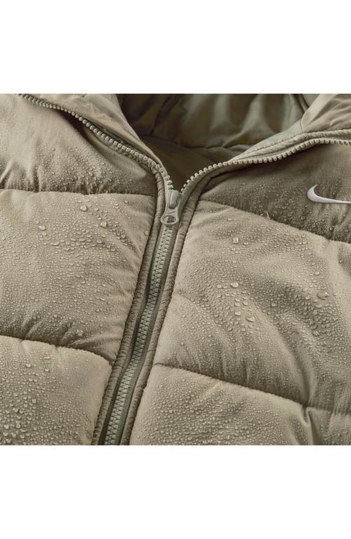 Shop Nike Sportswear Therma-fit Classic Puffer Jacket In Light Army/white