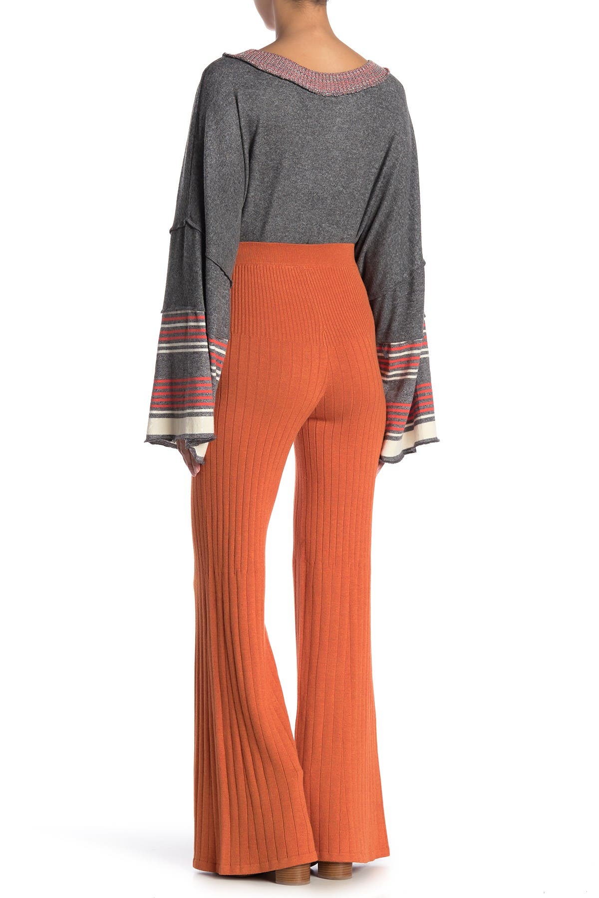 Free People | Keep It Real Flare Ribbed Knit Pants | Nordstrom Rack