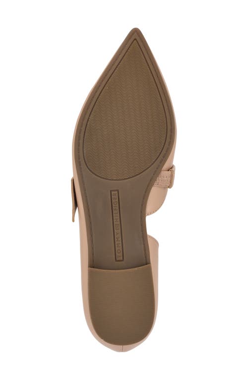 Shop Tommy Hilfiger Venny Pointed Toe Flat In Barely Beige