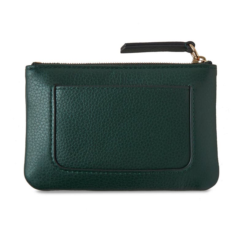 Shop Mulberry Plaque Leather Coin Pouch In  Green