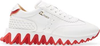 CHRISTIAN LOUBOUTIN Loubishark Suede, Mesh, Rubber and Textured-Leather  Sneakers for Men