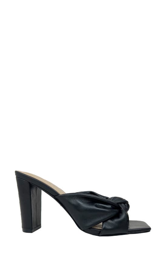 Shop Yosi Samra Hazel Knotted Slide Sandal In Black