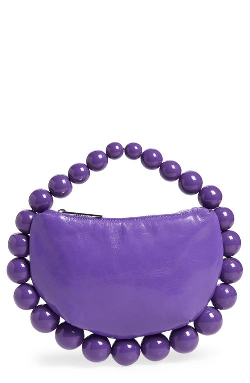 L'alingi Bubble Leather Top Handle Bag in Purple