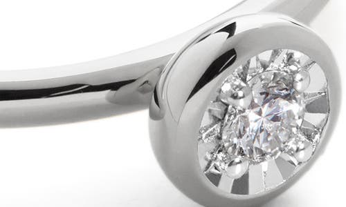 Monica Vinader Sterling Silver Solitaire Diamond Ring Lab Grown Diamond In Sterling Silver