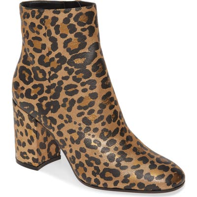 Gianvito Rossi Block Heel Bootie, Metallic