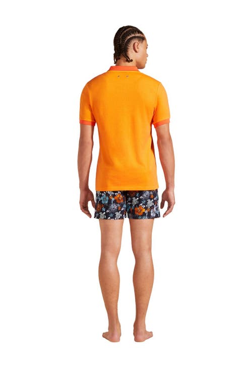 Vilebrequin Changing Color Cotton Pique Polo In Maïs