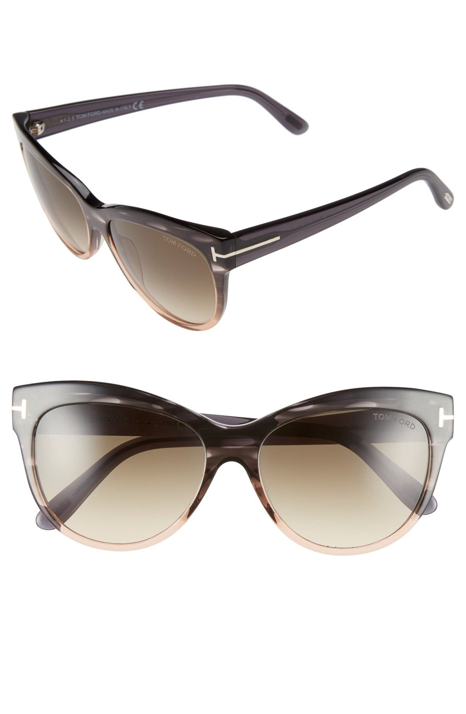 Tom Ford 'Lily' 56mm Cat Eye Sunglasses | Nordstrom