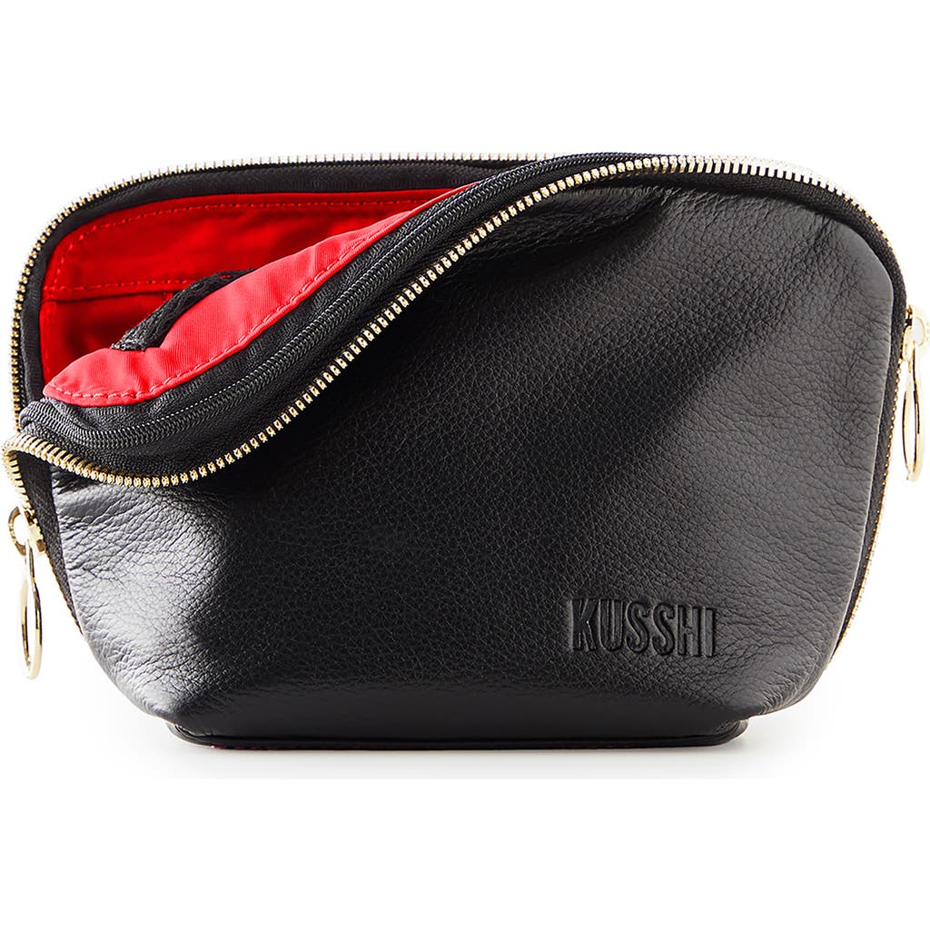 KUSSHI KUSSHI EVERYDAY LEATHER MAKEUP BAG