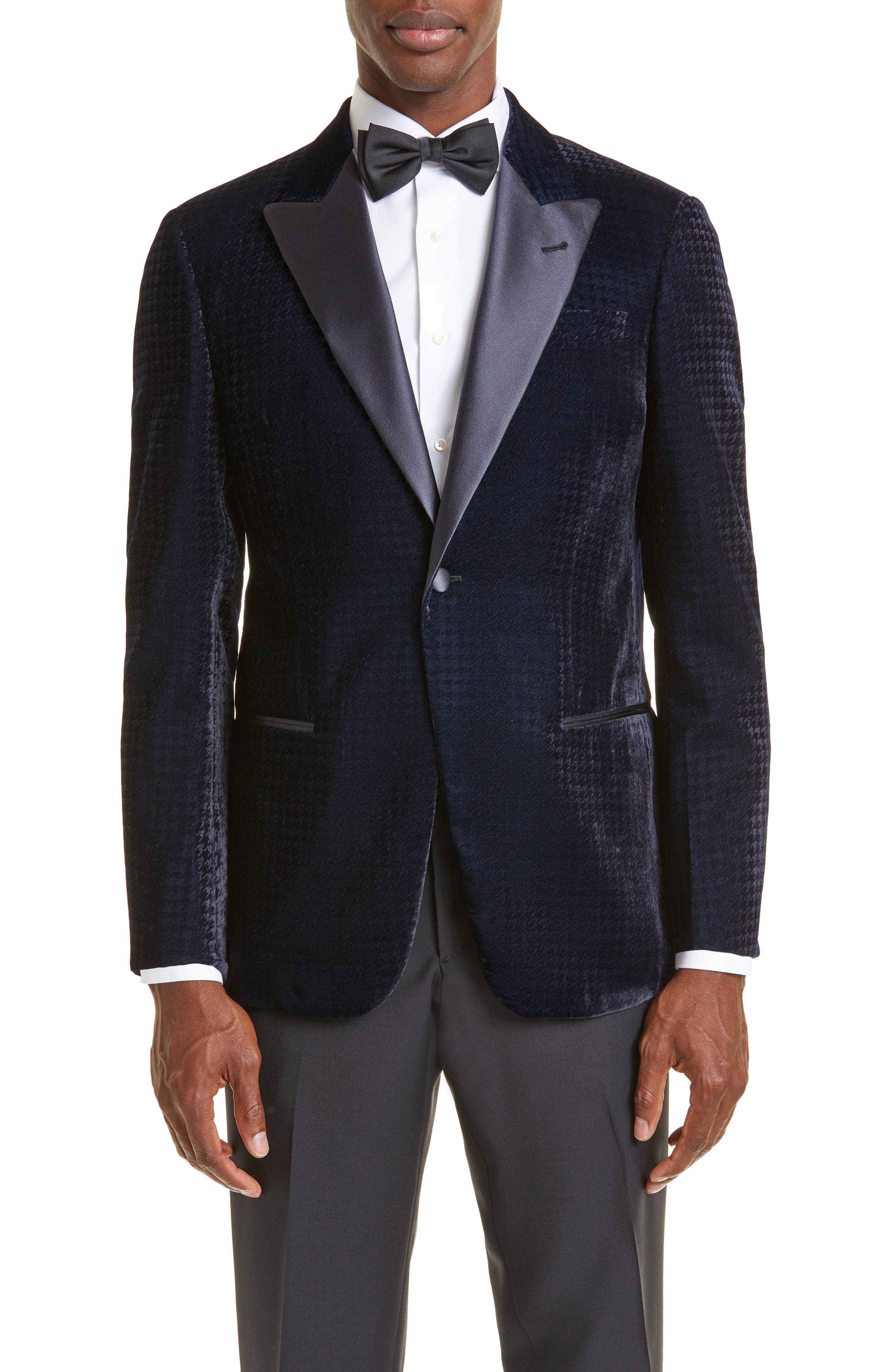Giorgio Armani Synthetic Tailored Blazer in Blue for Men Mens Clothing Jackets Blazers 