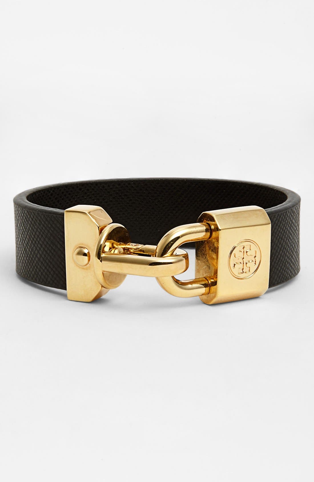 Tory Burch 'Basics' Logo Leather Bracelet Nordstrom