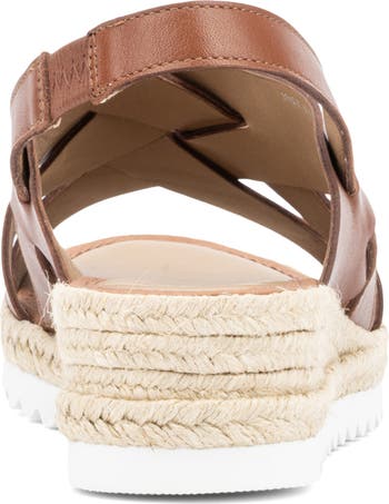 Aquatalia Amaya Water Repellent Slingback Espadrille Wedge Sandal