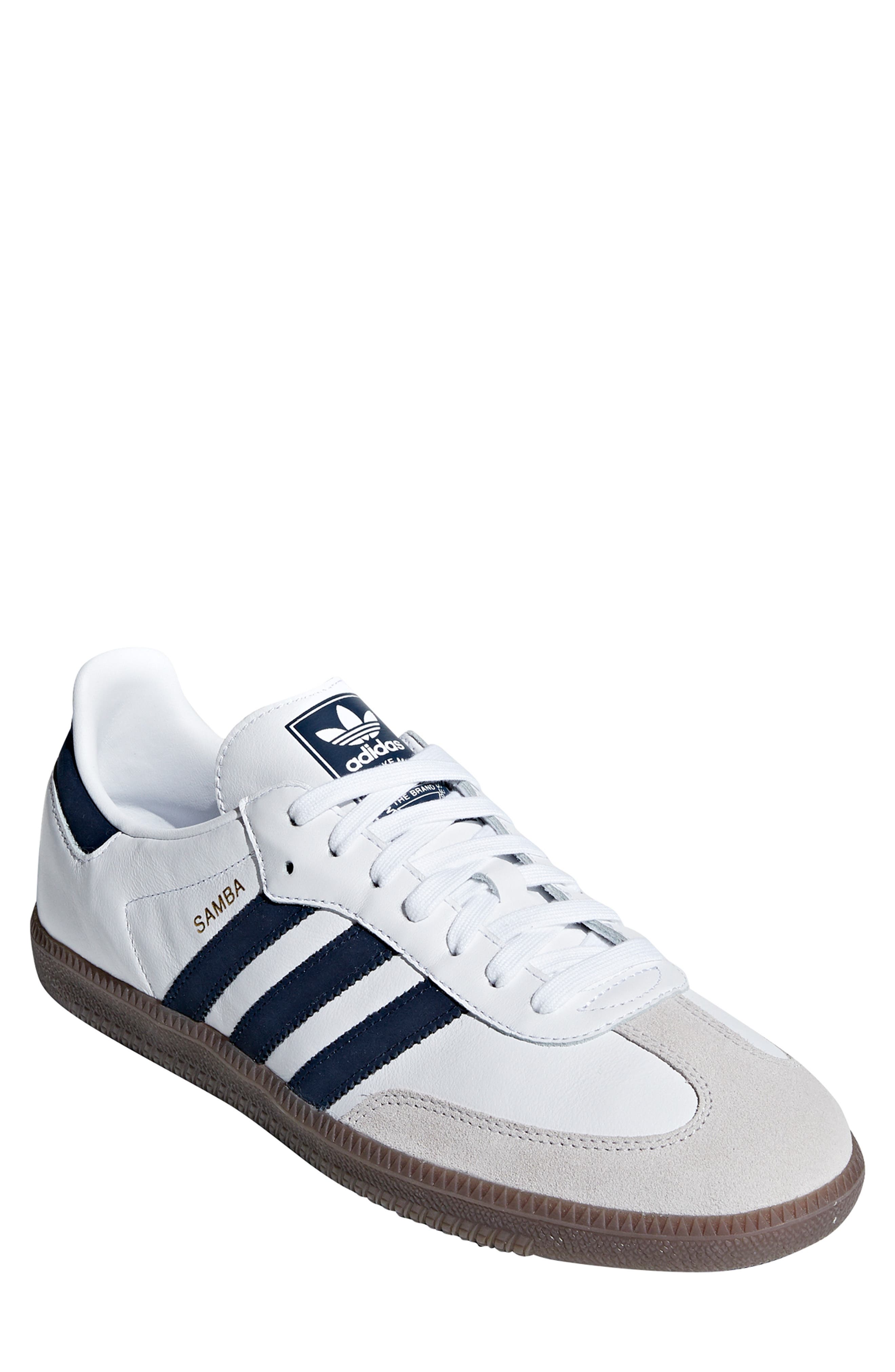 adidas samba navy and white