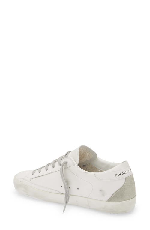 Golden Goose Super-star Low-top Leather Sneakers In White/ice