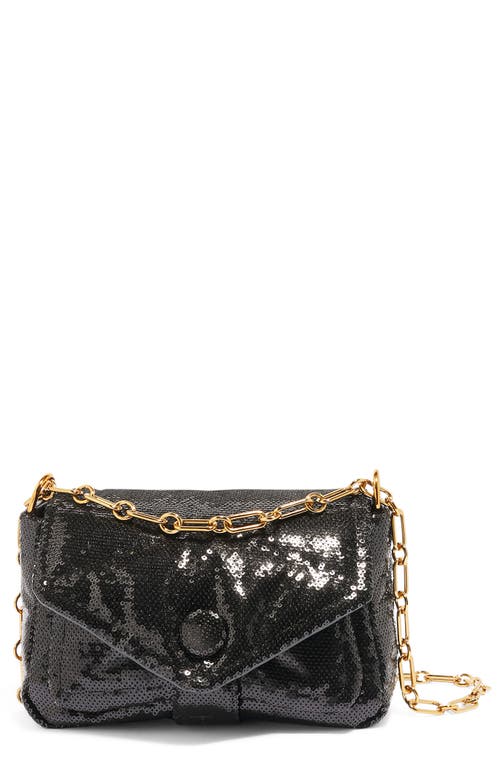HOUSE OF WANT We Are Splendid Crossbody Bag in Black Sequin