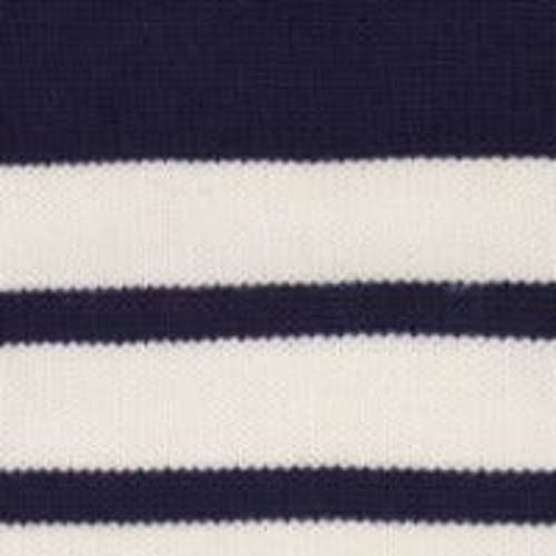 Busy Bees Cotton Zip Sweater In Breton Navy White Stripe