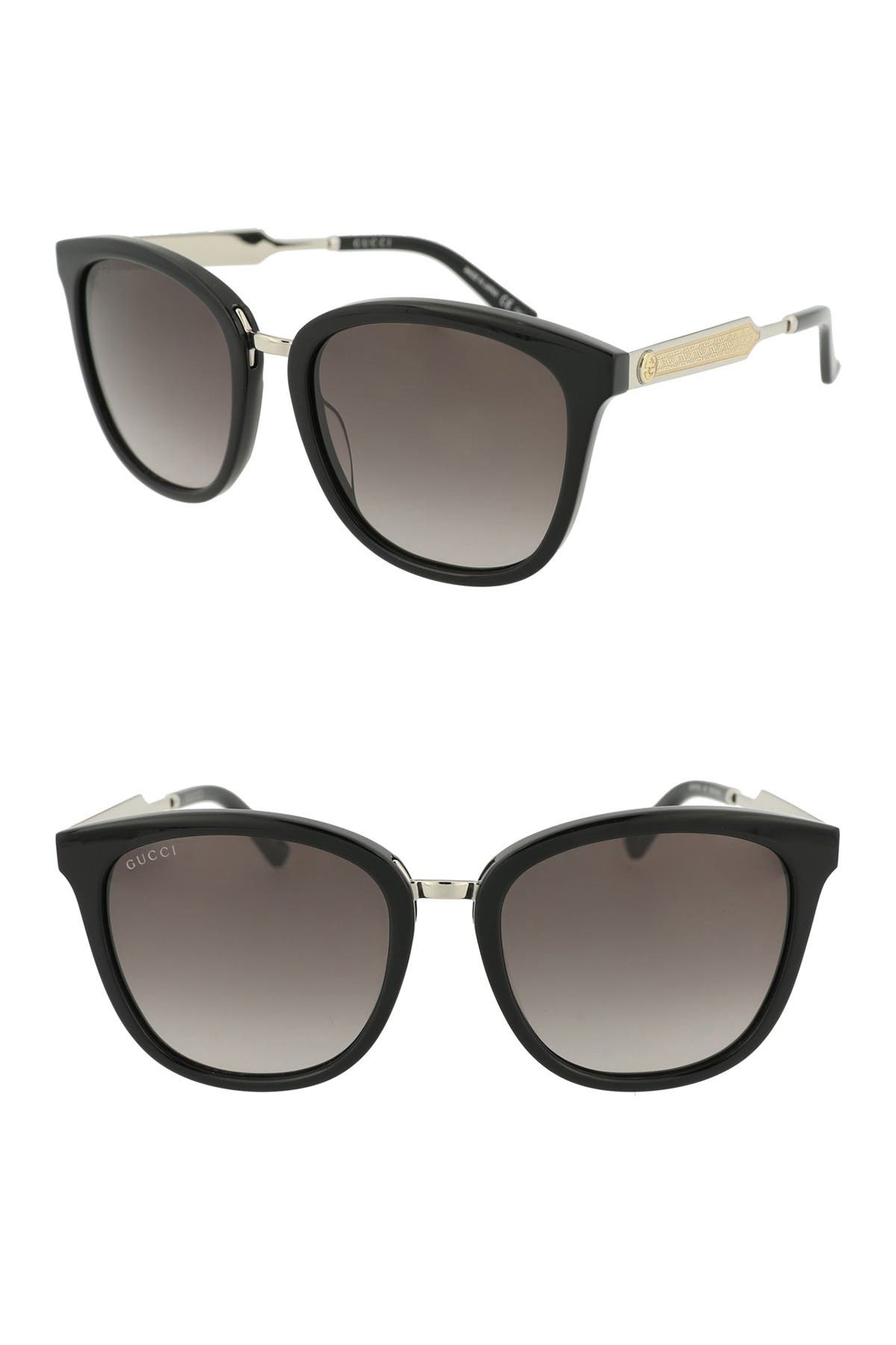 gucci 55mm square sunglasses