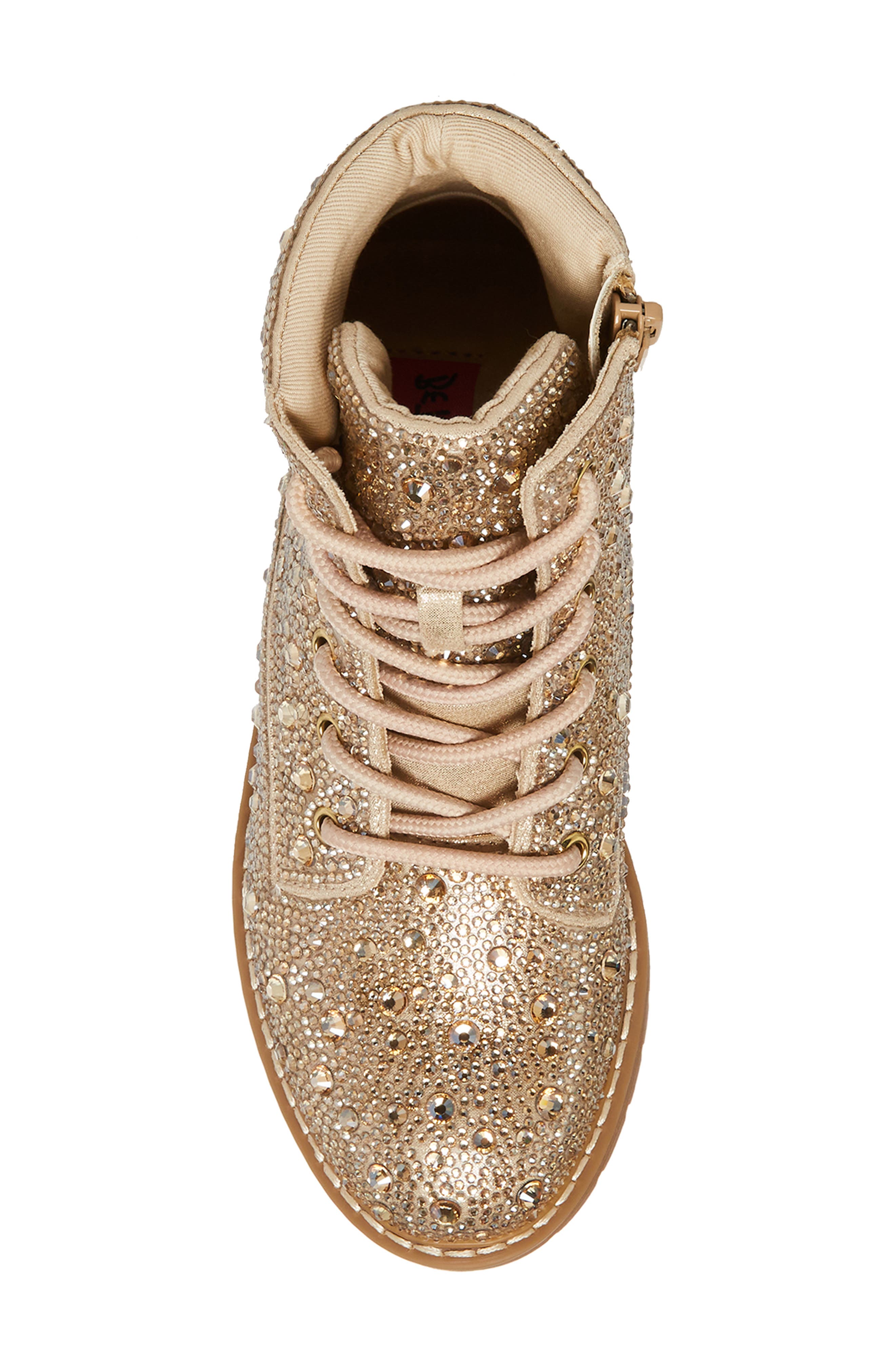 Betsey Johnson Kids' Hudson Sparkle Combat Boot Nordstrom