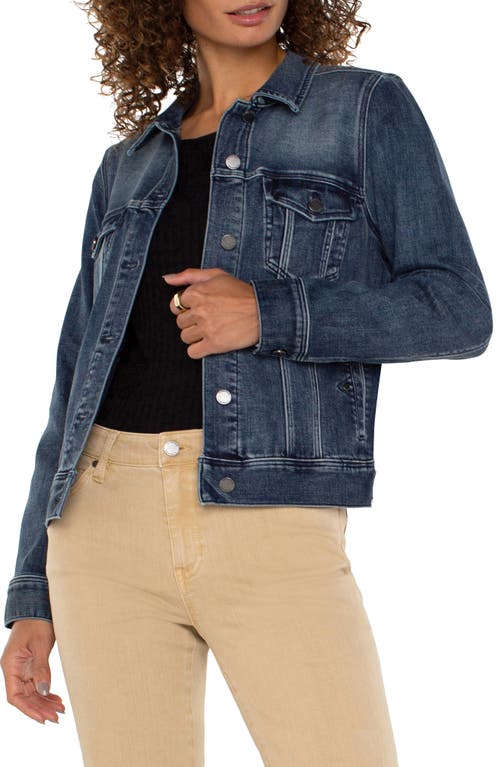 Shop Liverpool Los Angeles Classic Denim Jacket In Ponderay