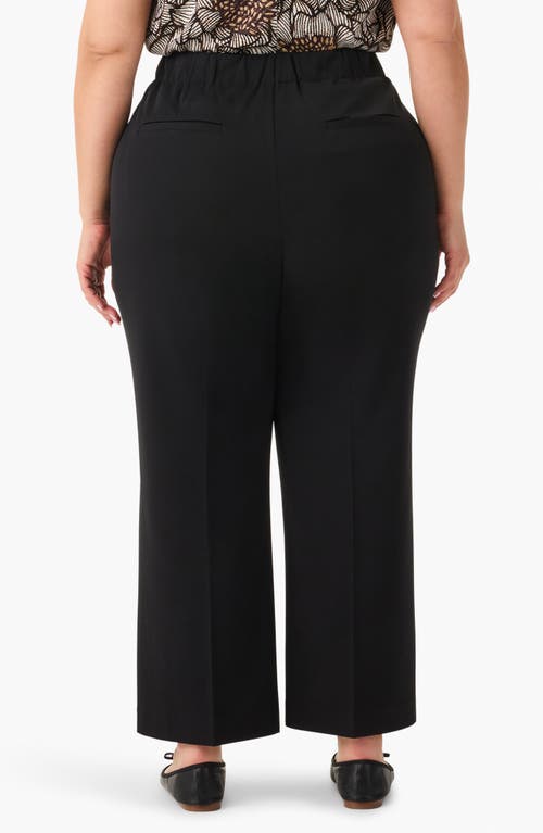 Shop Nic + Zoe Nic+zoe Avenue Wide Leg Ankle Pants In Black Onyx