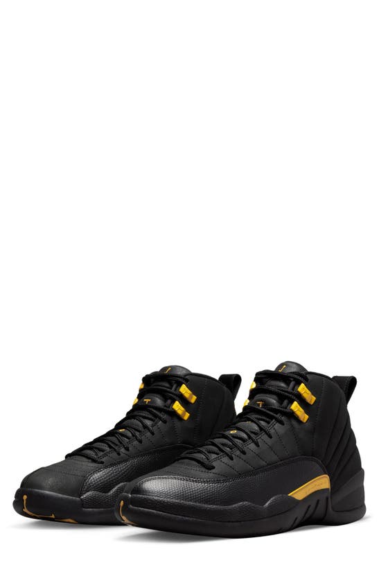 Jordan Air 12 Retro Basketball Shoe In Black/ Taxi ModeSens